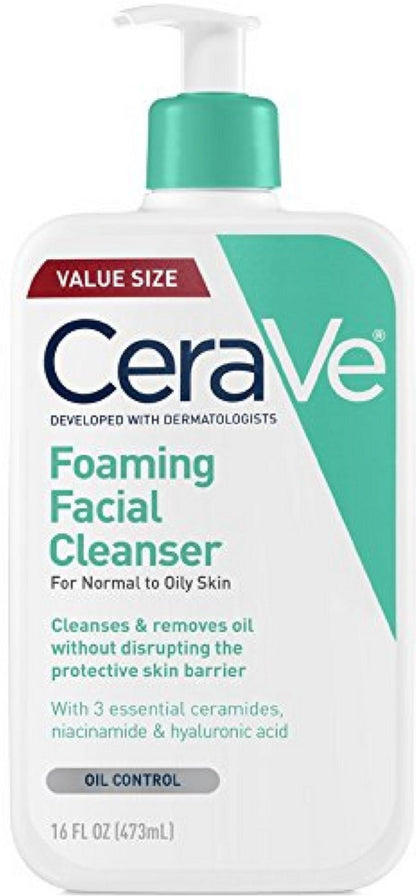 Oil Control Value Size Foaming Facial Cleanser, 16 Fl Oz